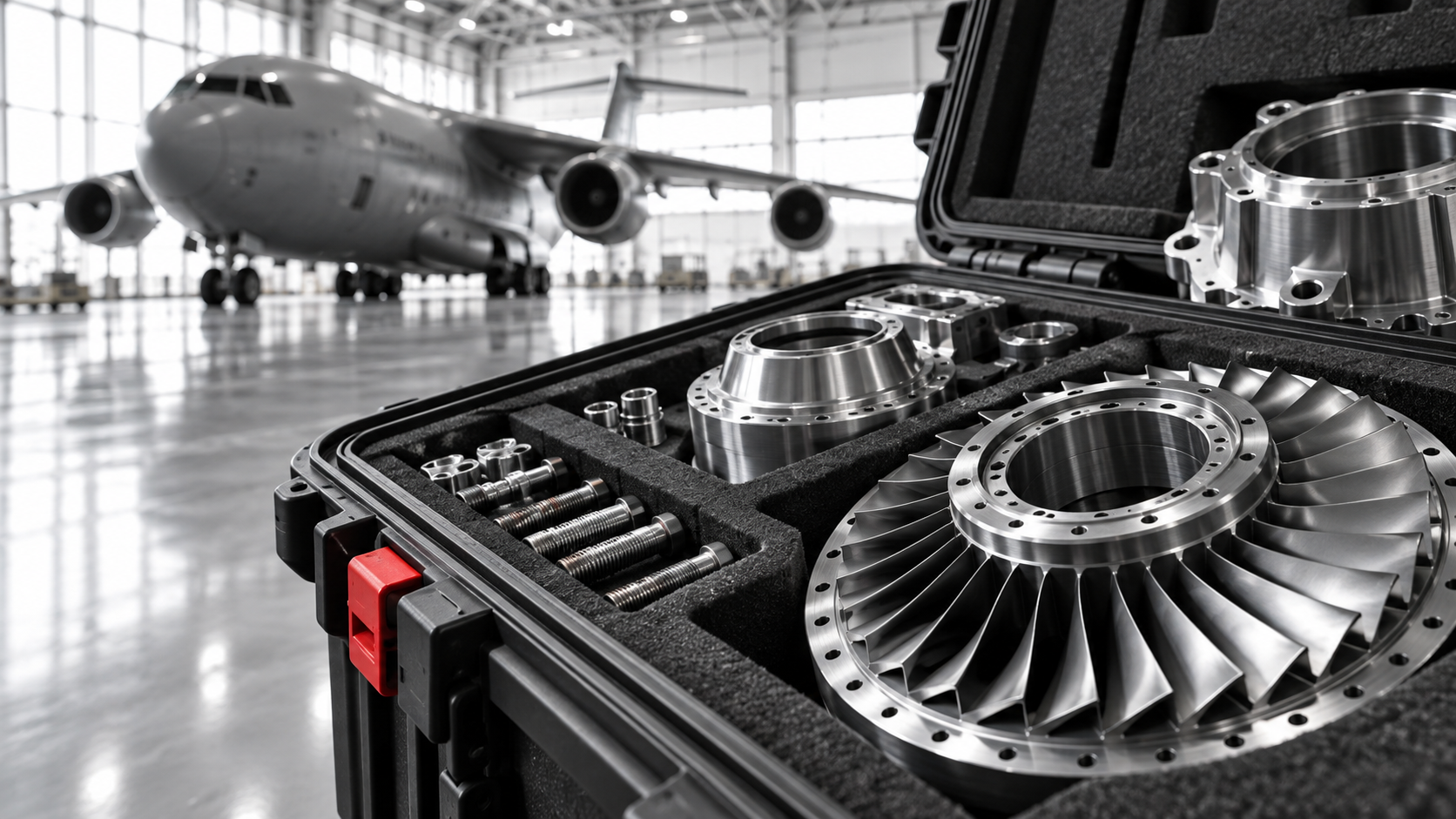 Illustrative aerospace components